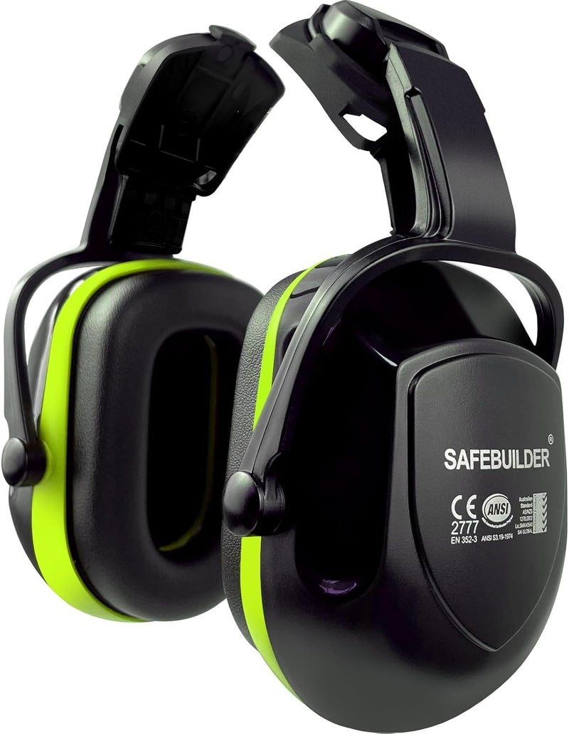 SAFEBUILDER 30dB Ear Muffs Hard Hats Type Safety Earmuffs For Safety Helmet Hearing Protection Earmuffs ANSI S3.19 - Image 1
